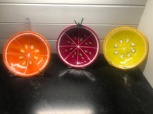 Load image into Gallery viewer, 3 pc Fused Fruit Bowls
