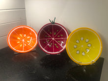 Load image into Gallery viewer, 3 pc Fused Fruit Bowls