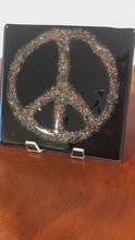 Load and play video in Gallery viewer, Fused Glass Peace Sign-Powder
