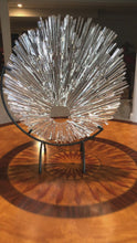 Load and play video in Gallery viewer, Clear Textured Fused Glass Sculpture
