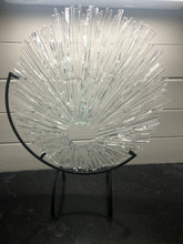 Load image into Gallery viewer, Clear Textured Fused Glass Sculpture

