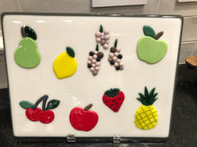 Load image into Gallery viewer, Fused Glass Fruit Plaque
