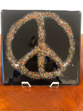 Load image into Gallery viewer, Fused Glass Peace Sign-Powder
