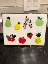 Load image into Gallery viewer, Fused Glass Fruit Plaque

